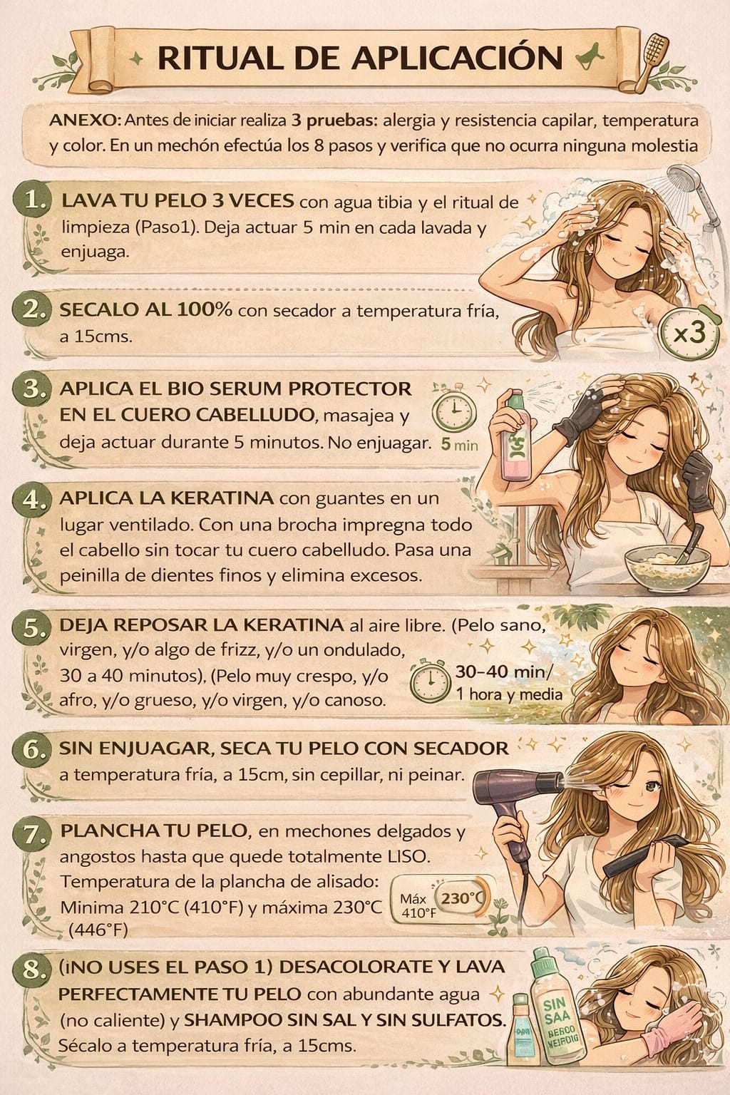 RITUAL BOTÁNICO DE ALISADO - KERATINA VEGANA SIN FORMOL - 250 ml